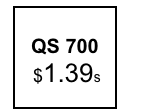 
QS 700
 $1.39s